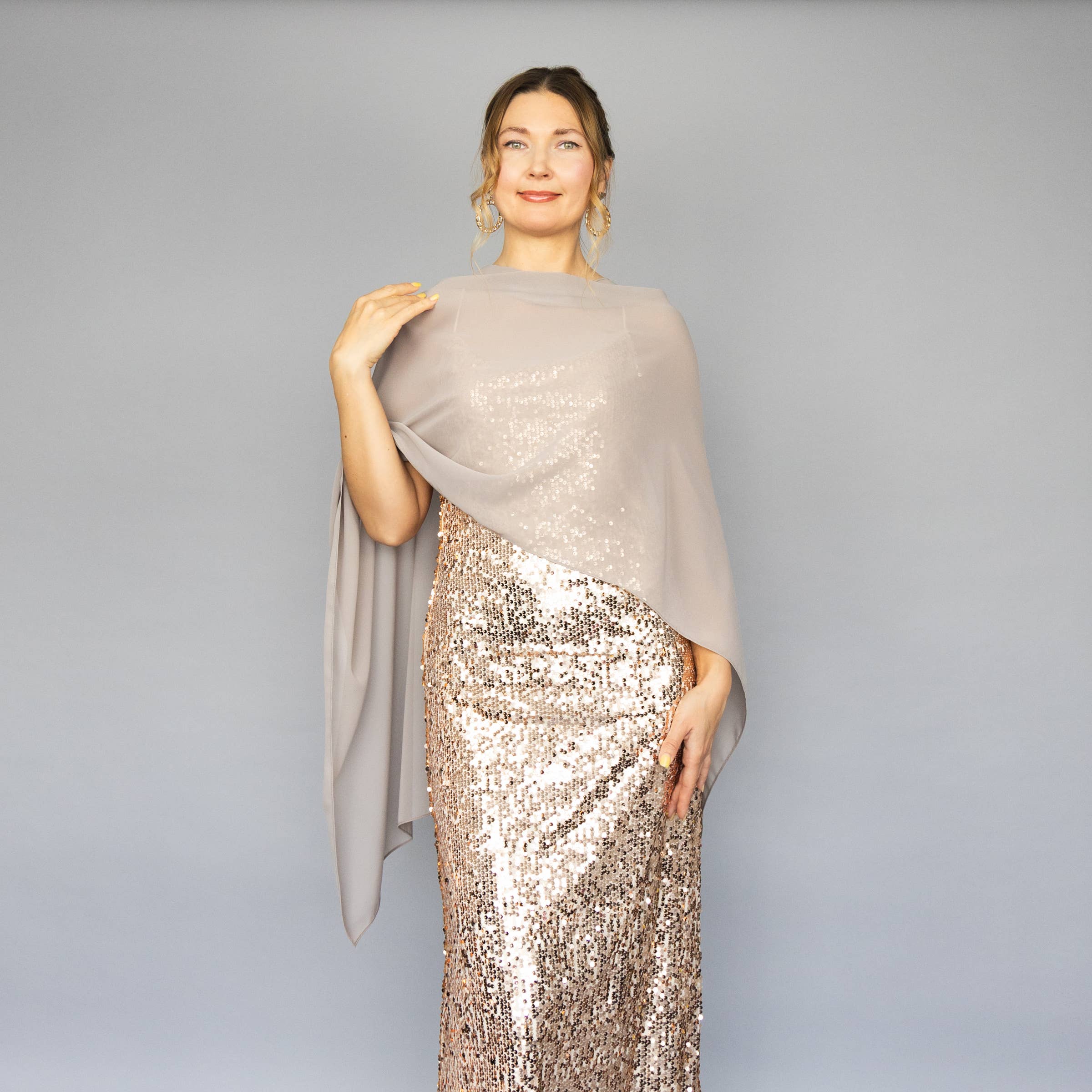 BridalSpain - Venta al por mayor Capa corta- Mujer - Capa Transparente Estilo Griego en Color Vino para Damas de Honor35