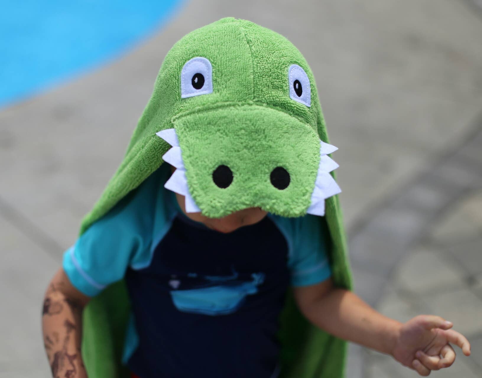 Yikes Twins - Wholesale Hooded Towel - Kids & Baby - Alligator Hooded Towel for toddlers ages 2 to 8 years old4