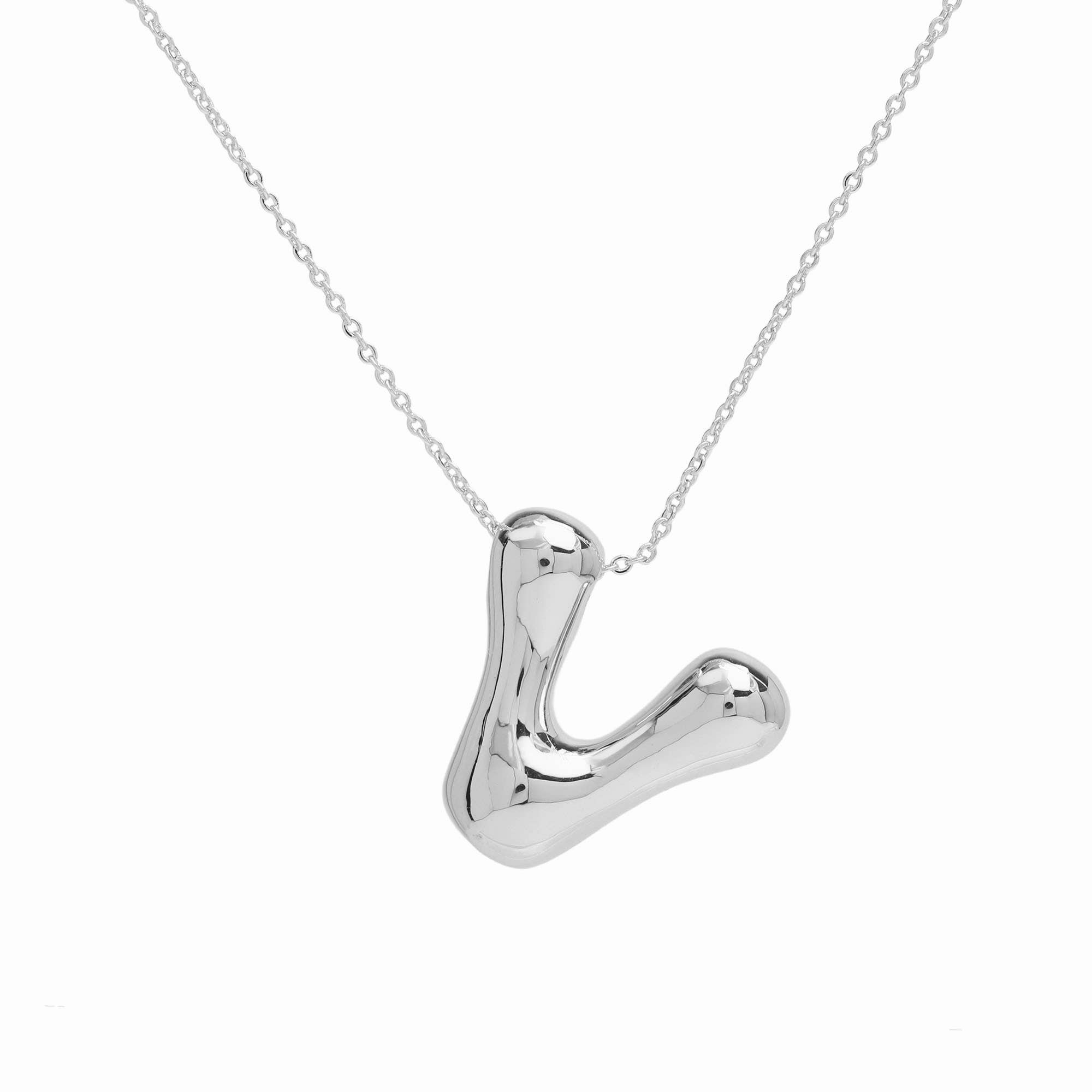 Savvy Bling – wholesale Pendant/charm necklace – Initial Waterdrop 18K Gold Necklace14