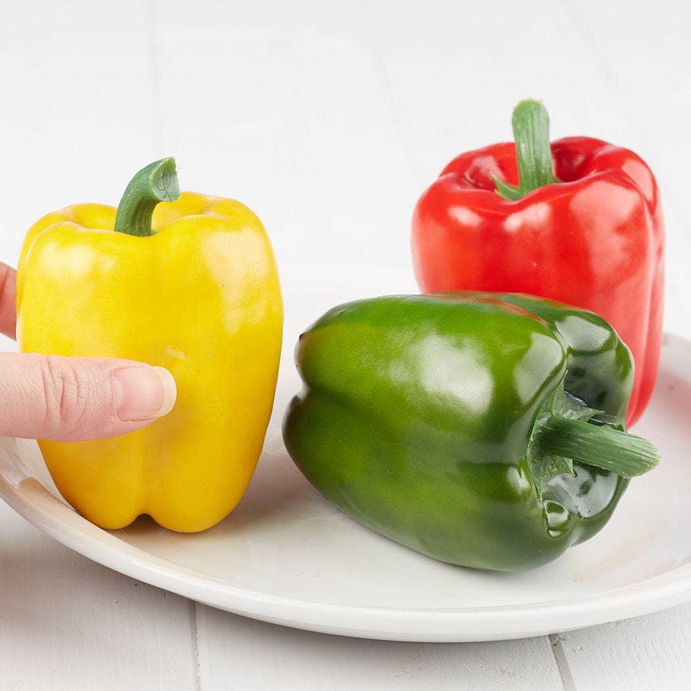 Factory Direct Craft - Wholesale Artificial Flowers - 3" x 2-3/4" Dia.- Artificial Bell Peppers  - Choose Color 3