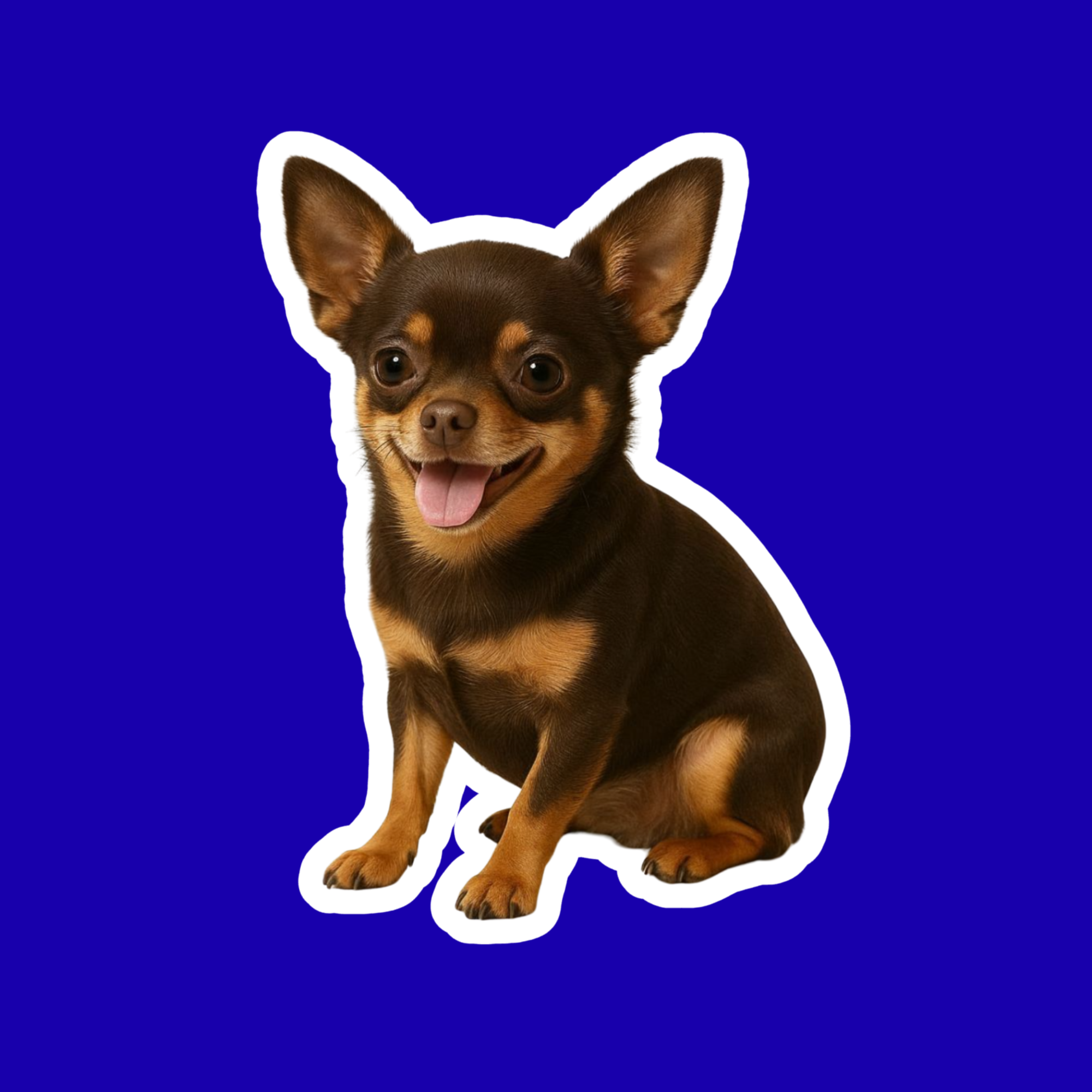 Designs by Mysh - Vente Autocollant - Autocollants de chien Chihuahua – Autocollant en vinyle aquarelle découpé, décalcomanie pour animaux de 3” durable pour ordinateur portable, bouteille d'eau, journal7