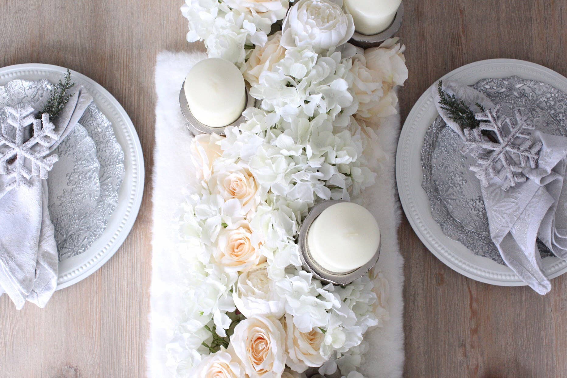 IVY CRUZ - Wholesale Bunting/Garland - Flower Garland, Table Runner, Flower Table Runner, Floral1