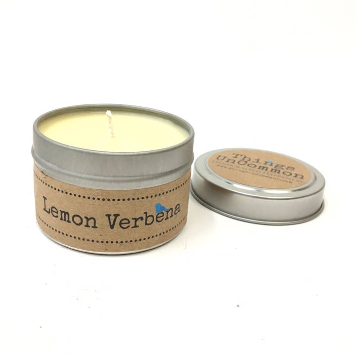 Travel Tin Soy Candle - Lemon Verbena for wholesale by Things UnCommon