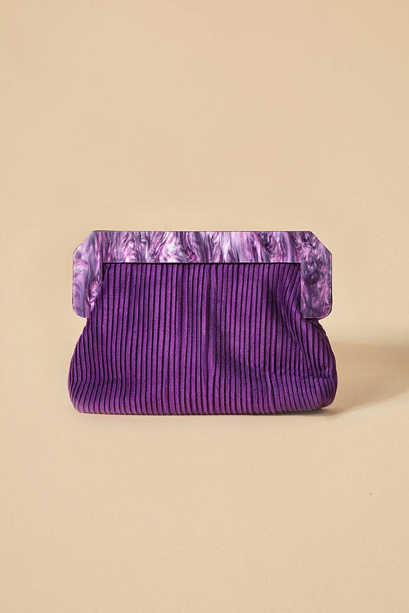 Bruna – wholesale Clutch bag – women's – Clutch Virginie Violet · Madame ·0