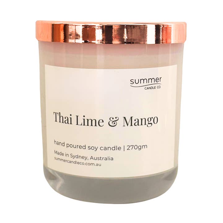 Vela tailandesa de cera de soja con lima y para venta al por mayor de Summer Candle Co