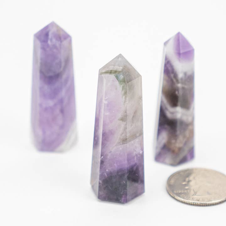 Pelham Grayson Rose - Wholesale Spiritual Stone/Crystal - Tapered Obelisk | Standing Point4