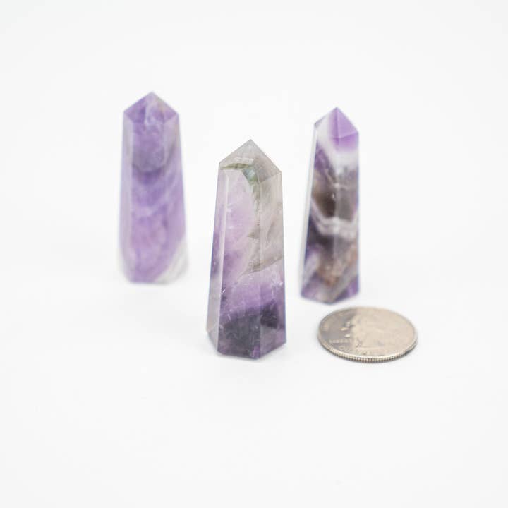 Pelham Grayson Rose - Wholesale Spiritual Stone/Crystal - Tapered Obelisk | Standing Point