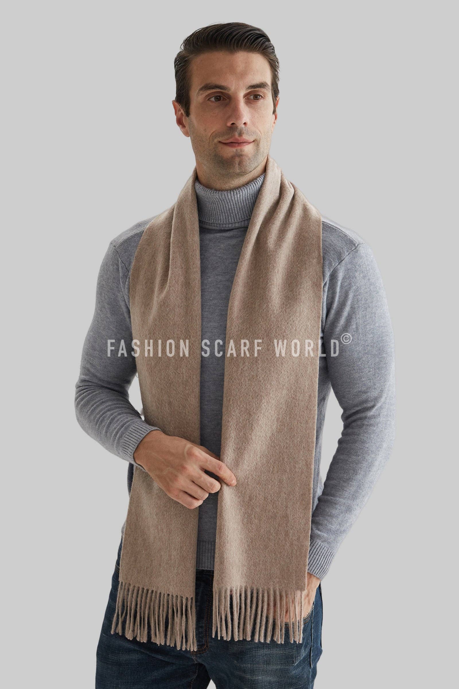 Fashion Scarf World – wholesale Scarf – Unisex – Unisex Plain Wool Tassel Scarf60