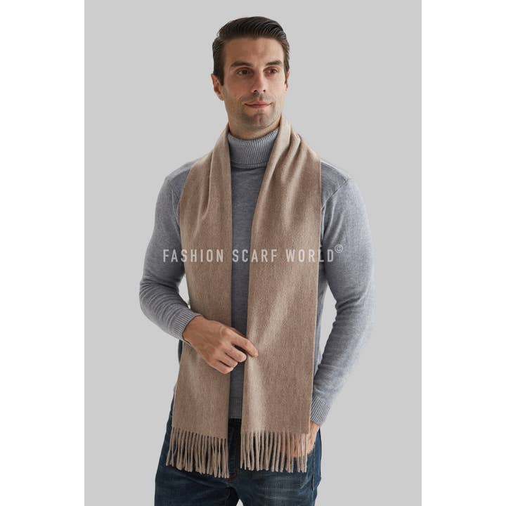 Fashion Scarf World – wholesale Scarf – Unisex – Unisex Plain Wool Tassel Scarf60