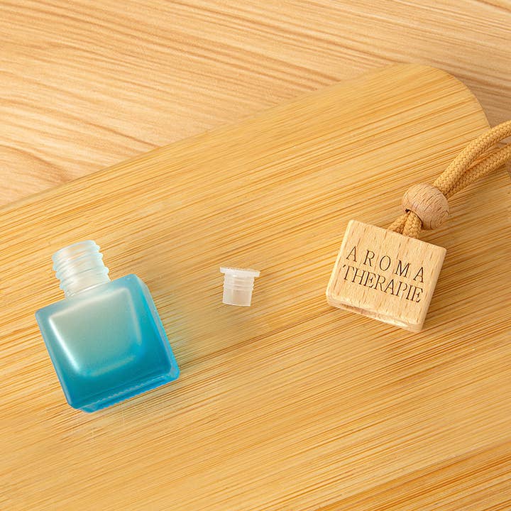 Candles Meta - Wholesale Car Freshener - Unisex - Square Matte Colorful Frosted Perfume Pendant Empty Bottle7