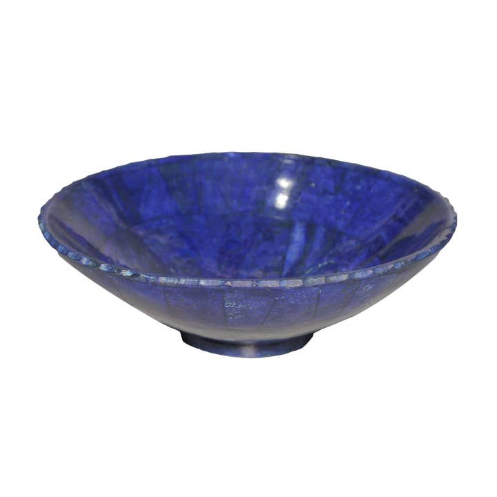 Plate Blue Lapis Stone Antique Dish Handmade for wholesale by Aseel Buy Good