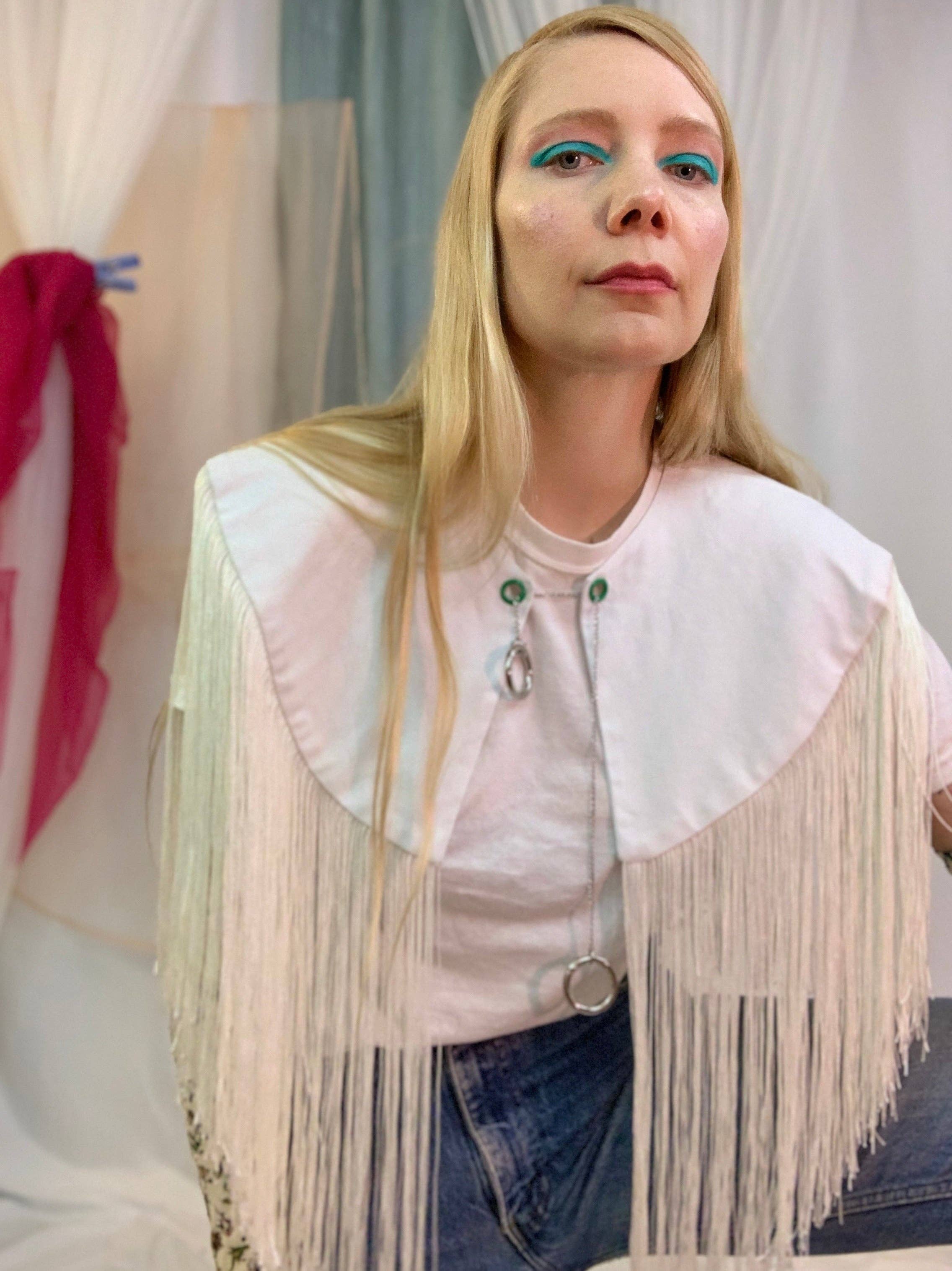 Shop Journal Vintage - Wholesale Blouse - Women's - Fringe chain detachable collar3