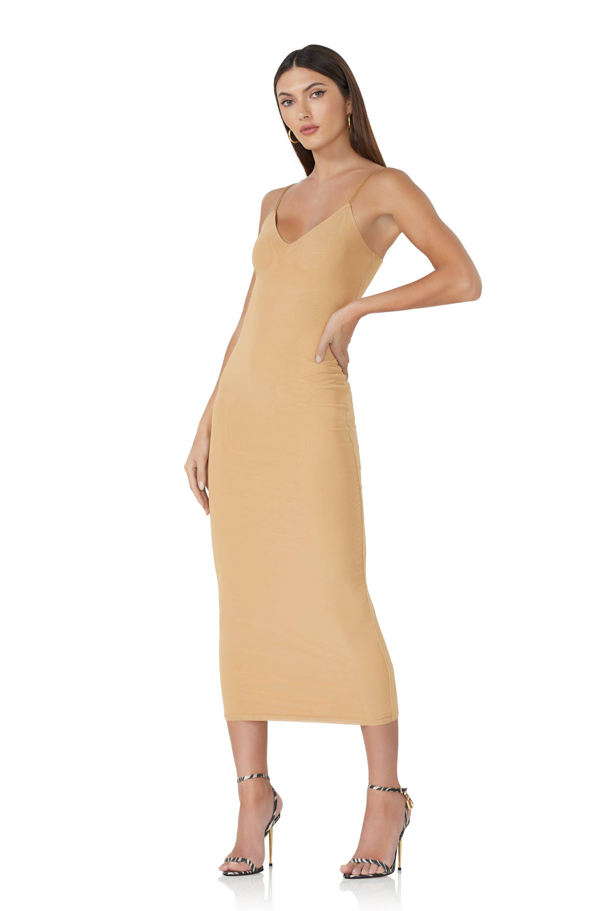 Nøgen Amina Mesh Kjole - Nude for engroshandel på Faire2