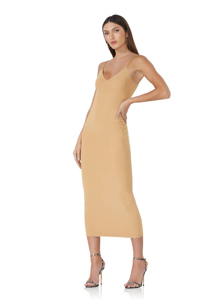 Desnudo Vestido Amina Mesh - Desnudo de venta al por mayor en Faire2
