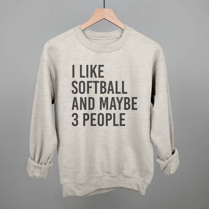 I Like Softball And Maybe 3 People for wholesale by Ivy + Cloth