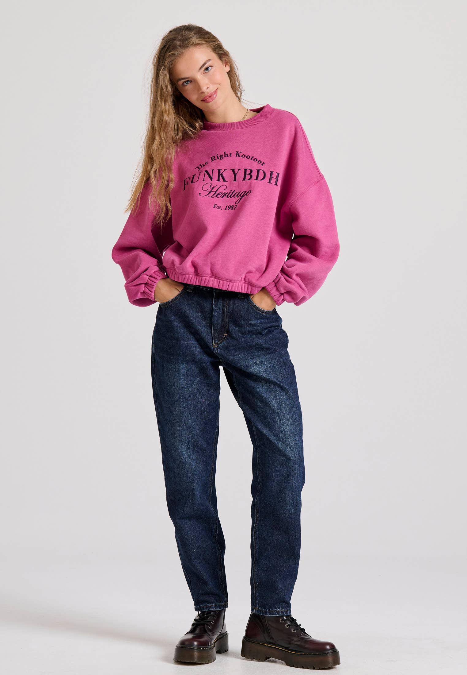 Funky Buddha - Wholesale Sweatshirt - Women's - Ladies Crew Neck Sweater8