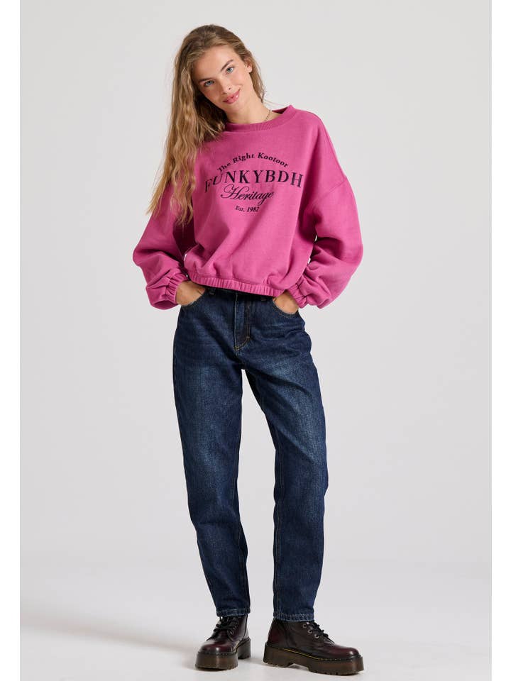 Funky Buddha - Wholesale Sweatshirt - Women's - Ladies Crew Neck Sweater8