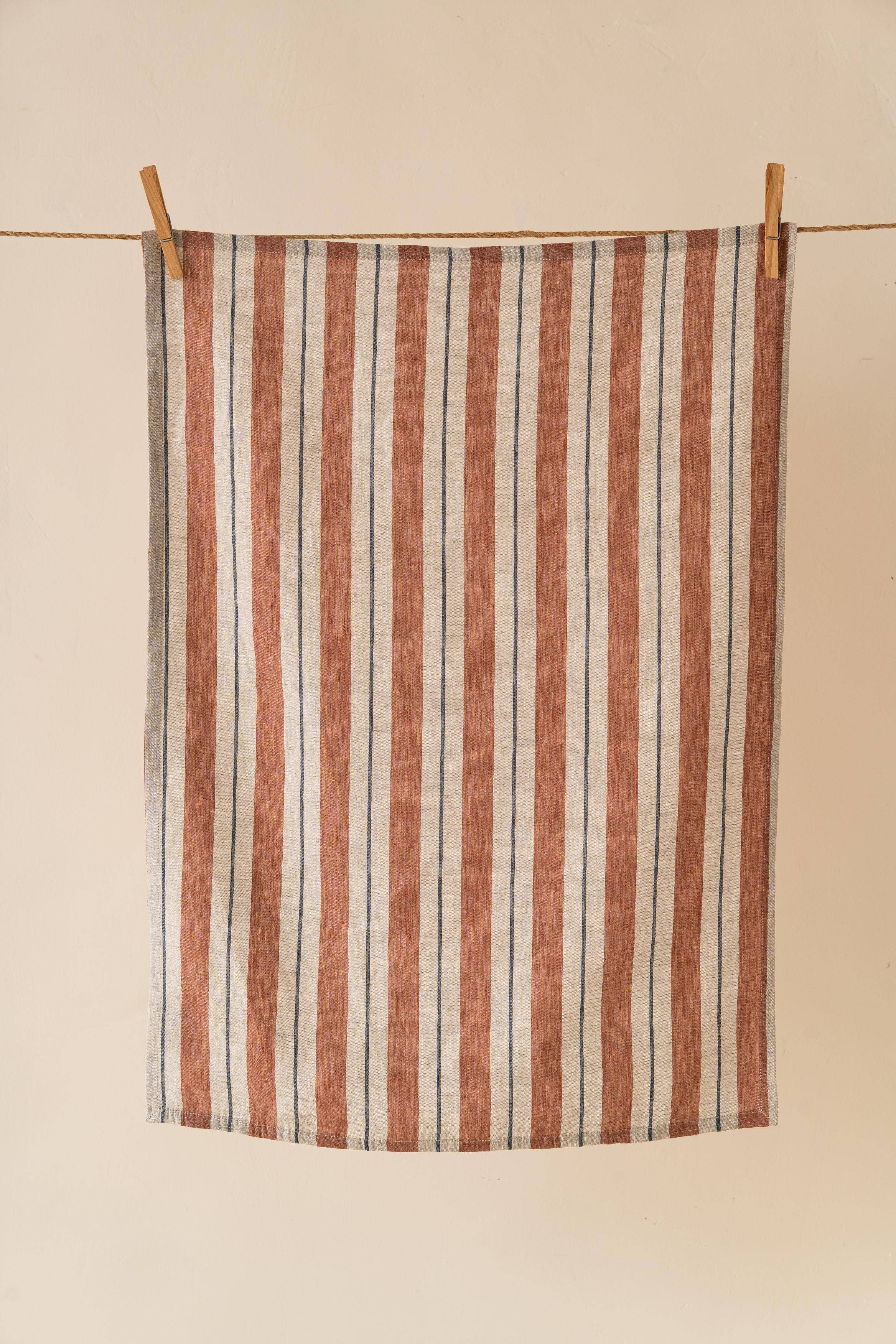 Live Linen – Toalha de chá por atacado – Pano de Cozinha em Linho com Risca Segue – Estilo Moderno4