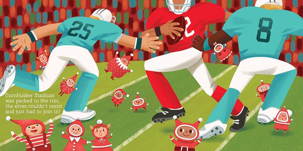 Familius, LLC - Wholesale Preschool Book (3-5) - 12 Little Elves Visit Nebraska3