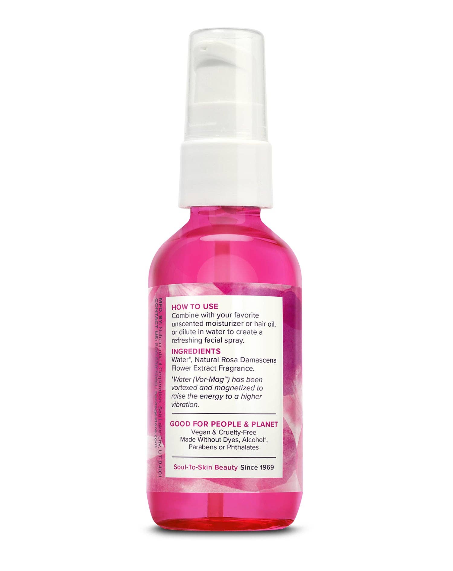 Heritage Store - Wholesale Face & Body Mist/Water - Rosewater Concentrate 2 oz1