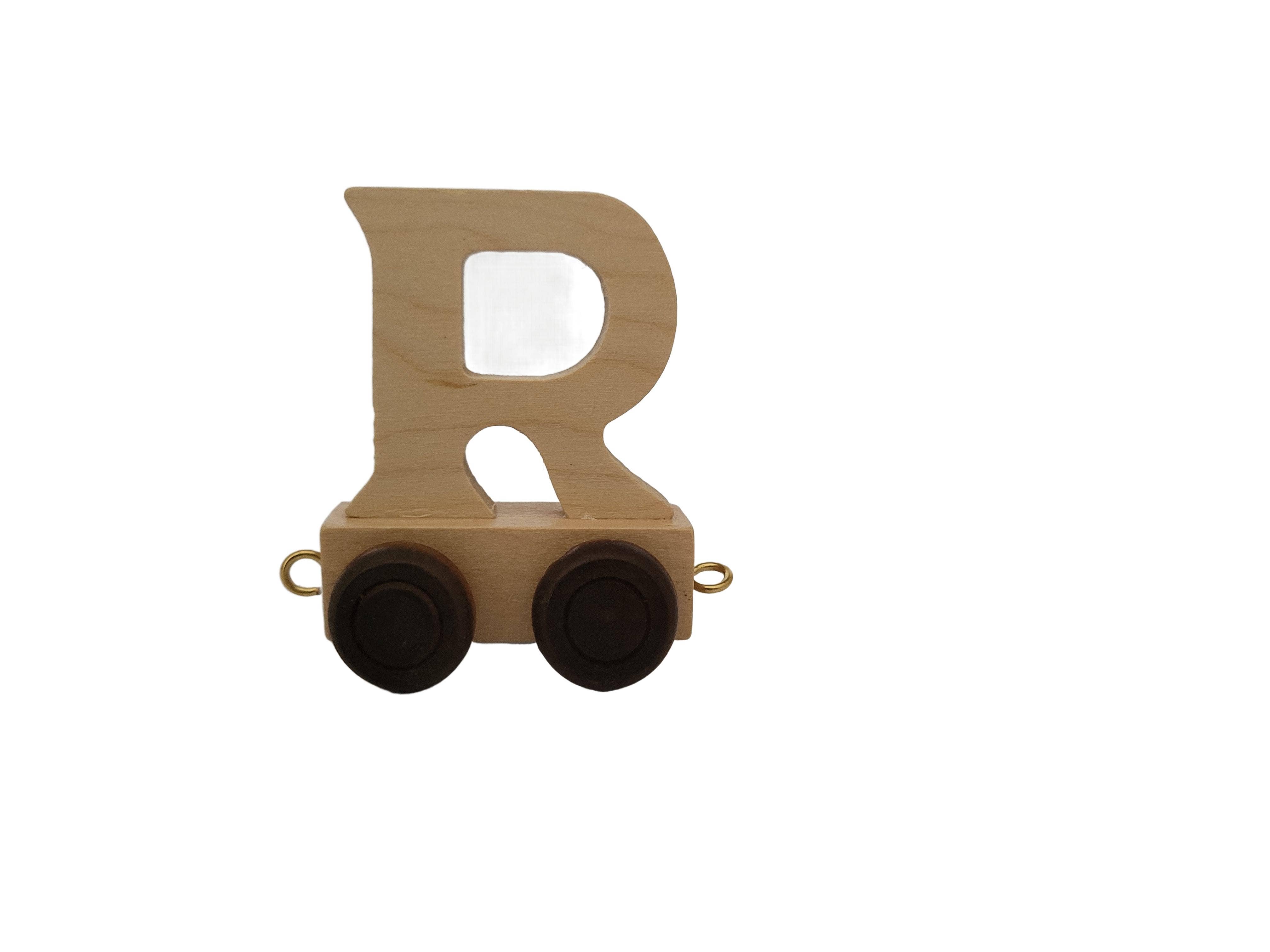 Ryan Town Toys & Gifts - Vente Jouet en bois – enfant - Lettres en bois A-Z - Train de prénom pour enfants (naturel)25