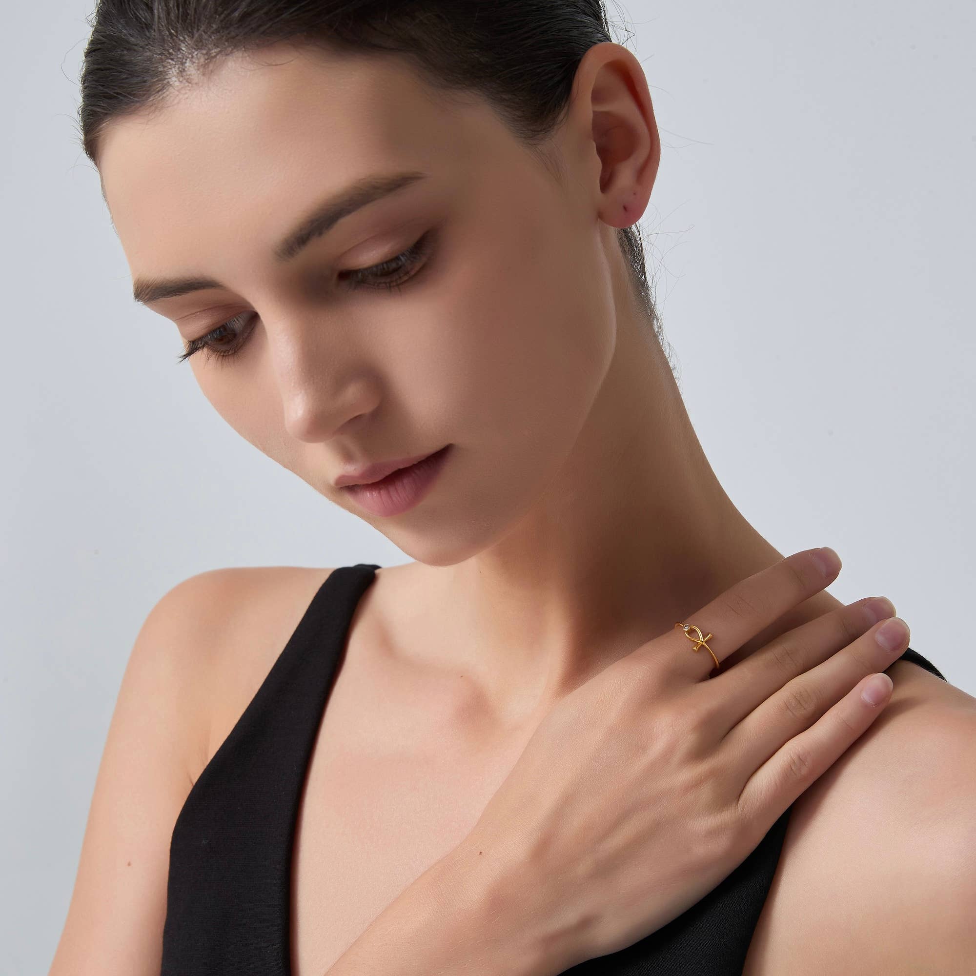 Perimade & Co. LLC - Wholesale Band/Stacked Ring - Ankh Key Of Life Egyptian Cross Ring in 925 Sterling Silver3