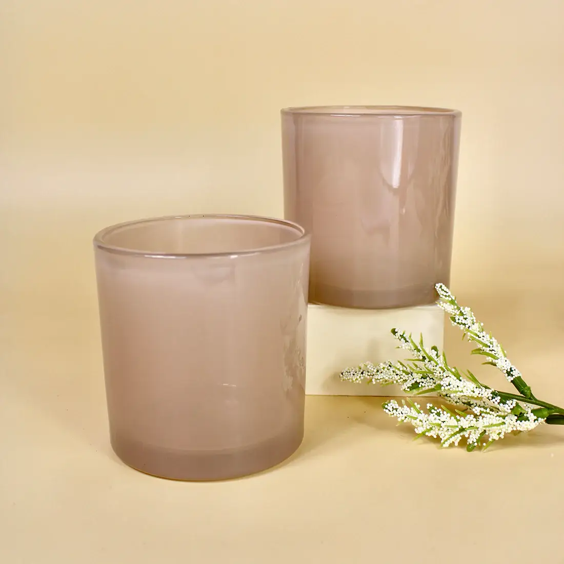 General Wax - Candle Making Supplies - Wholesale Candle Holder - 9.5 oz Monticiano Sand - Candle Making Glass3