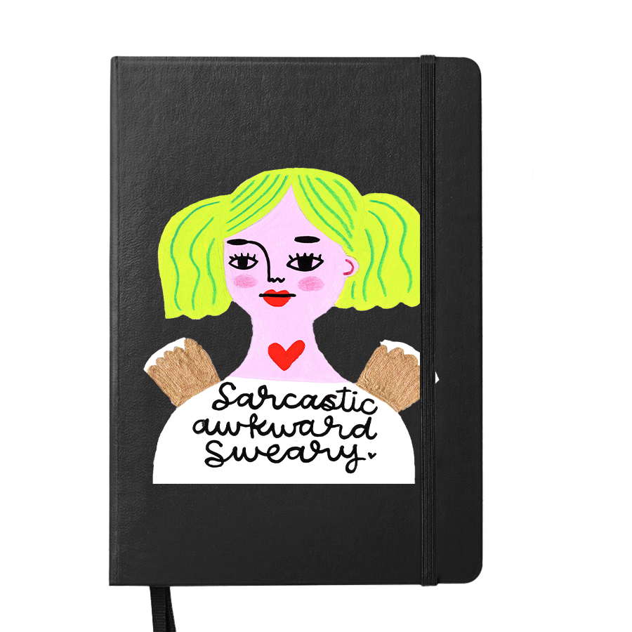Disrupted Industries - Wholesale Notebook - Awkward, Sarcastic Sweary Grumpy Angel Notebook1