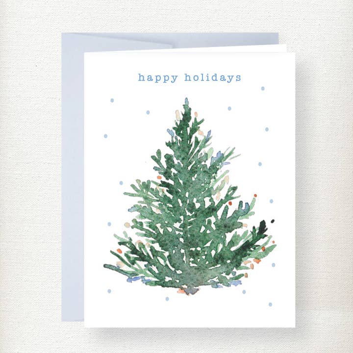 Christmas Confetti Tree Greeting Card for wholesale by Kramer Drive