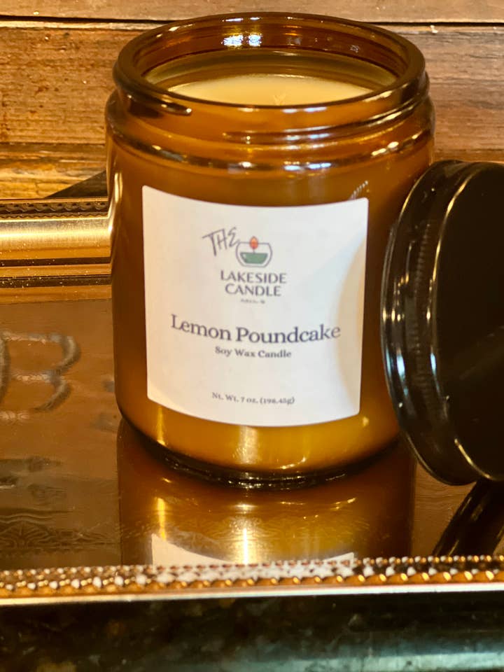 Lemon Pound Cake Soy Wax Candle and Wax Melts for wholesale by The Lakeside Candle