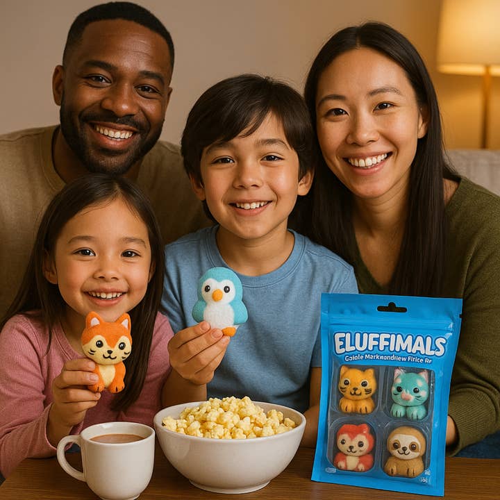 Zimply Foods - Wholesale Marshmallow - Fluffimals 4 Pack Set of 3D Animal Character Marshmallows5