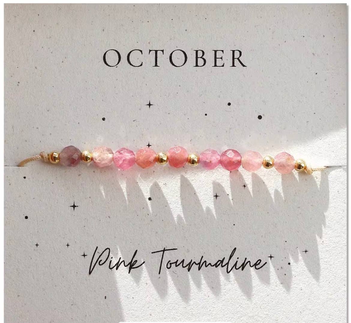 Curated By Suarez - Wholesale Beaded Bracelet - Crystal Birthstone Bracelet1