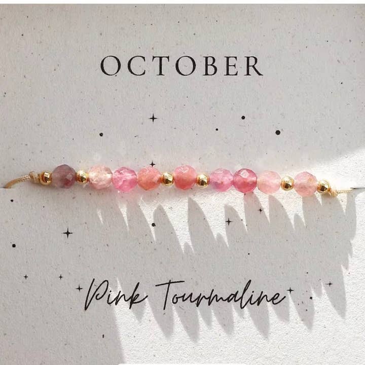 Curated By Suarez - Wholesale Beaded Bracelet - Crystal Birthstone Bracelet1