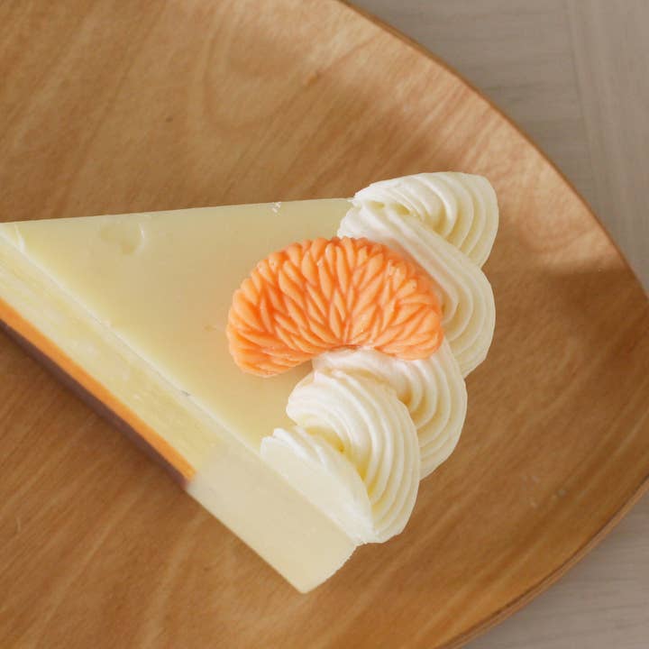 Orange Soap Cake (Orange) 6oz for wholesale by One Leaf Soap