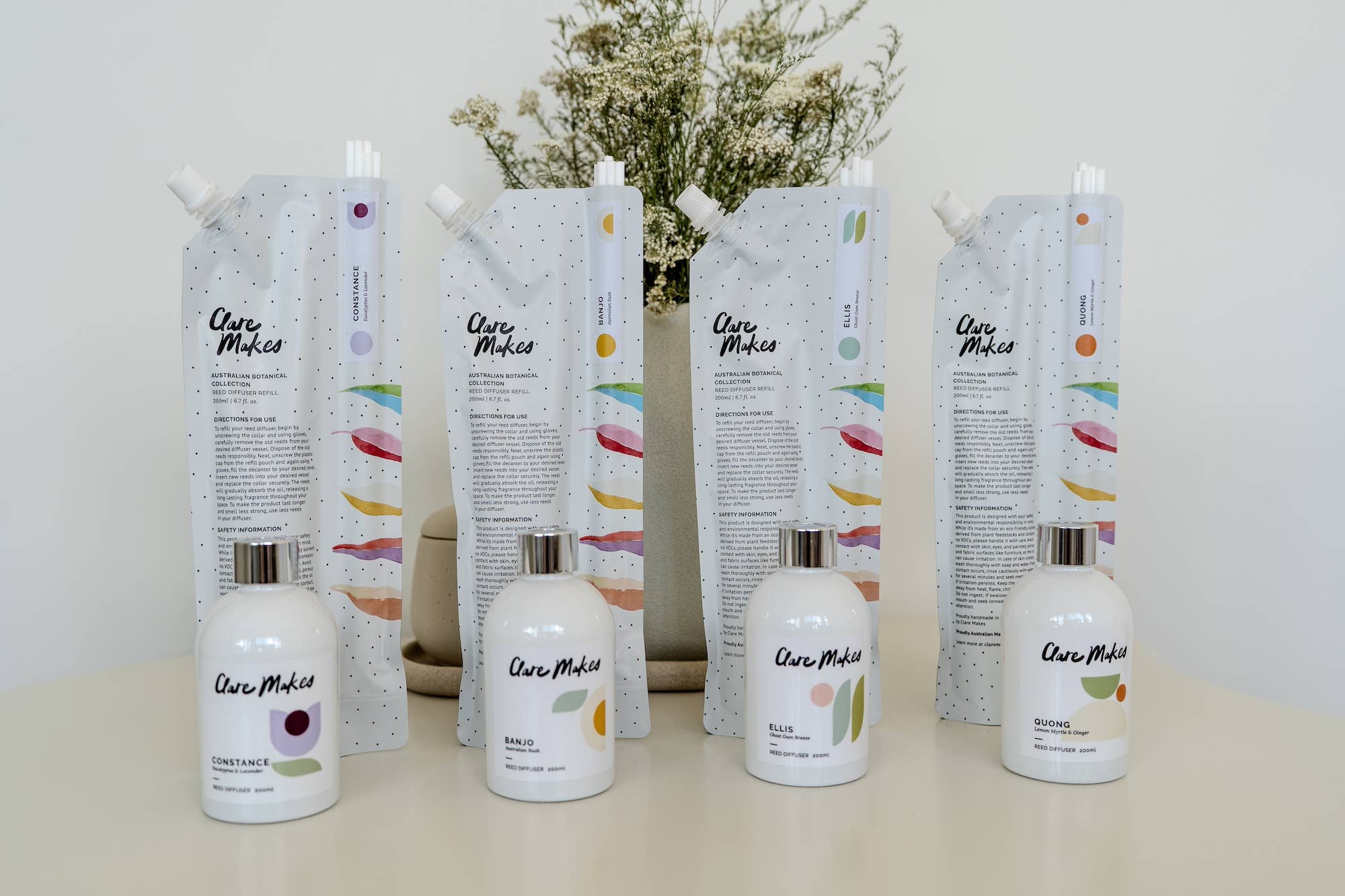 Clare Makes - Wholesale Diffuser fragrance refill - Reed Diffusers Refill Pouches (Wholesale)