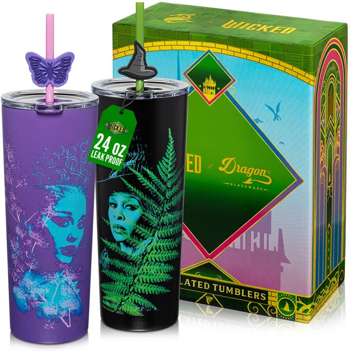 Wicked For Good Tumbler - 24 oz Set of 2 for wholesale by Dragon Glassware