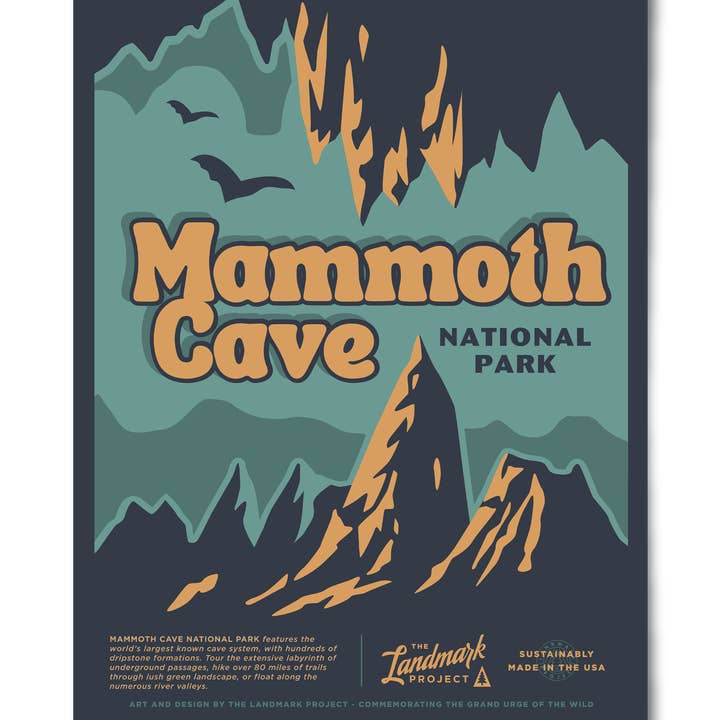 Mammoth Cave National Park - 12x16 Poster for wholesale by The Landmark Project