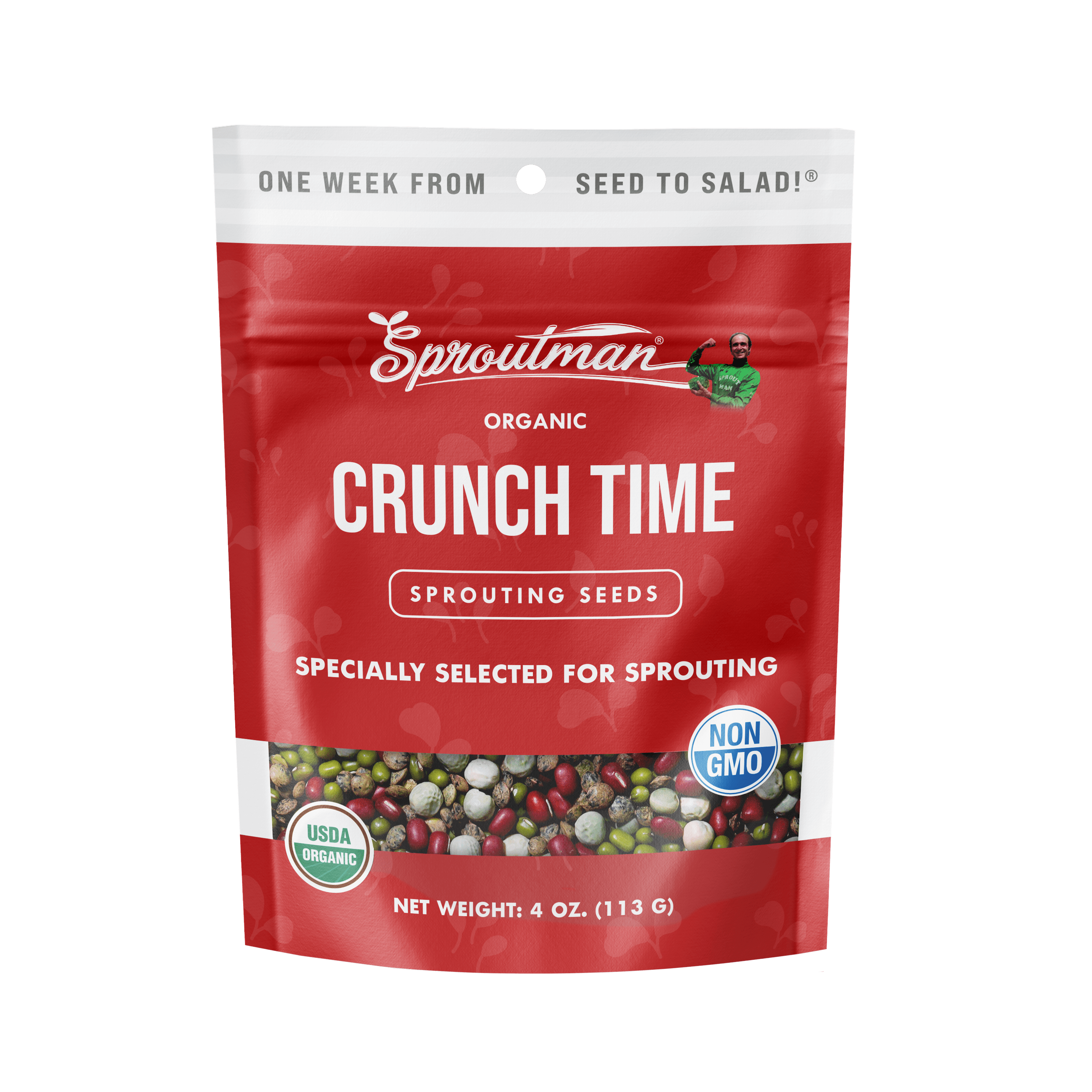 Sproutman - Vente Graines de plantes - Graine à germer biologique Crunch Time5