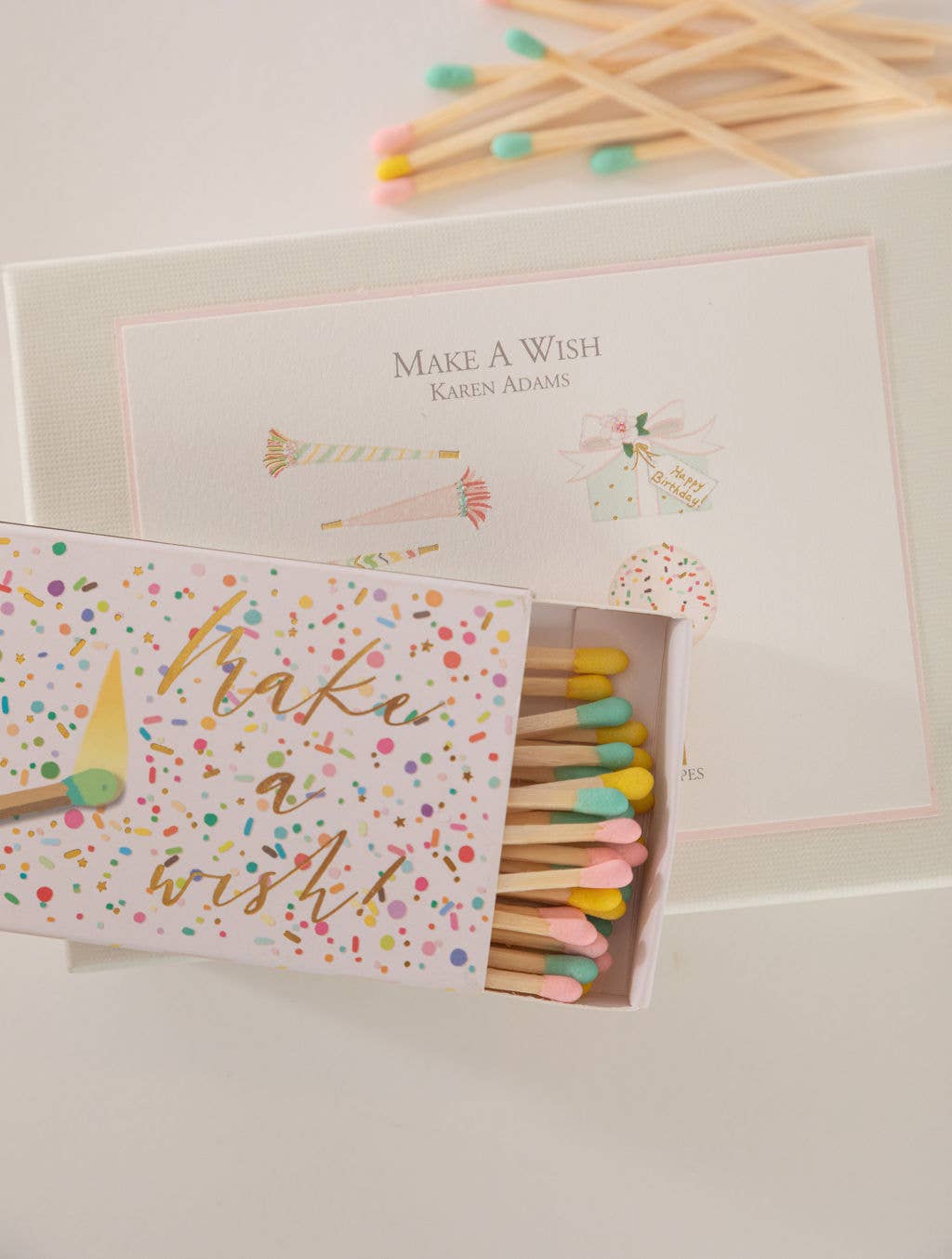 Karen Adams Designs - Wholesale Matches - Happy Birthday Matchbox6