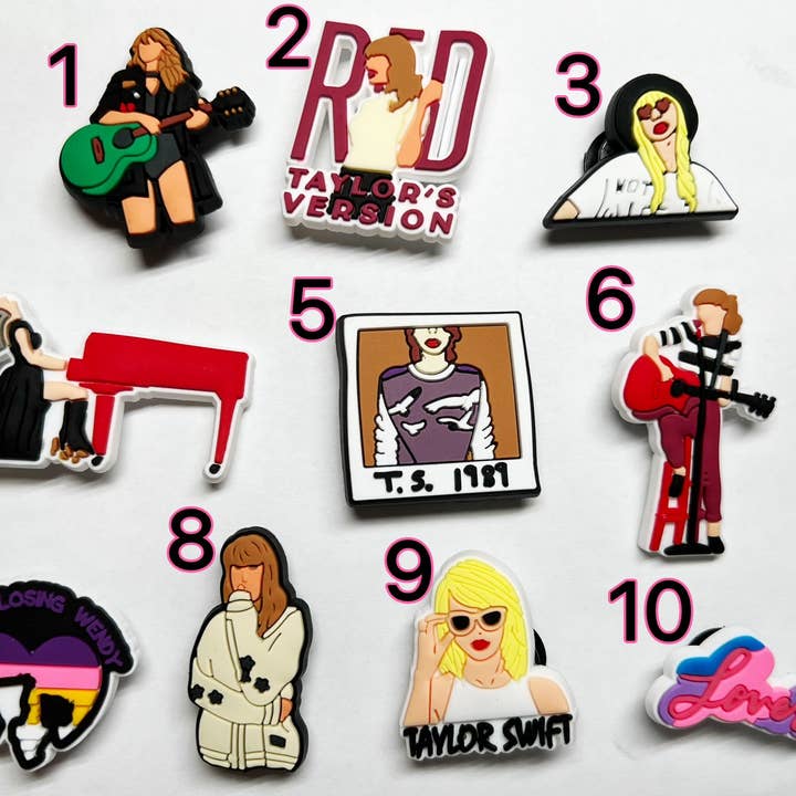 JuliesDecal - Wholesale Shoe Accessories - Famous Singer Croc shoe charms Shoe Decal Charms JuliesDecal1