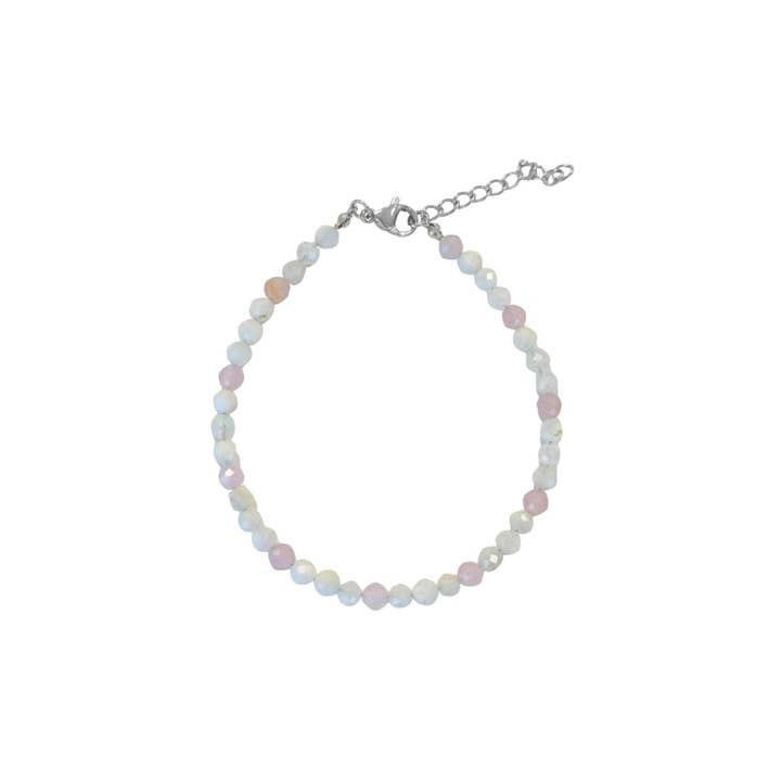 Månsten & Rosenkvarts Ädelstenar Armband – Silver för wholesale av Saint Clairmont