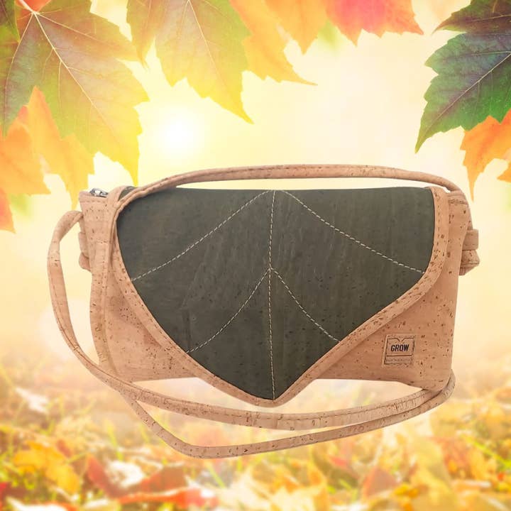 Borsa in sughero Rowan Leaf - Nuova collezione - Vegana e sostenibile per la vendita all'ingrosso da parte di Grow From Nature