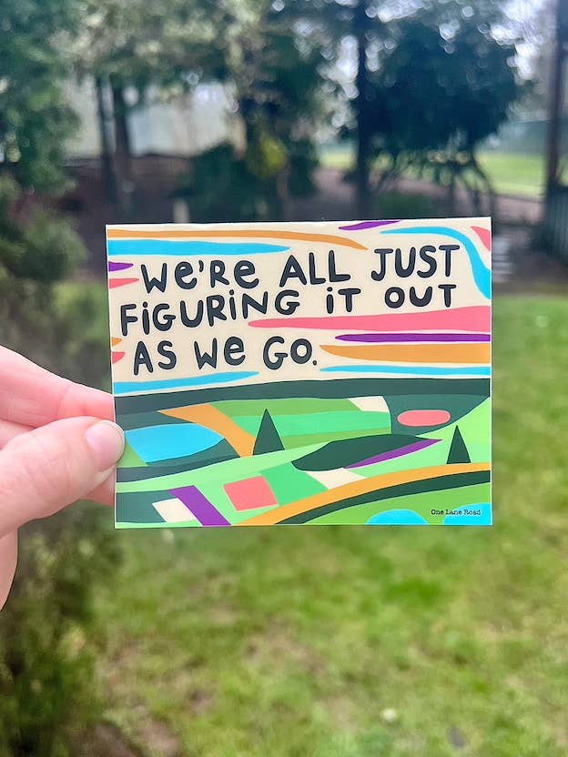 We're All Just Figuring It Out - Sticker for wholesale by One Lane Road