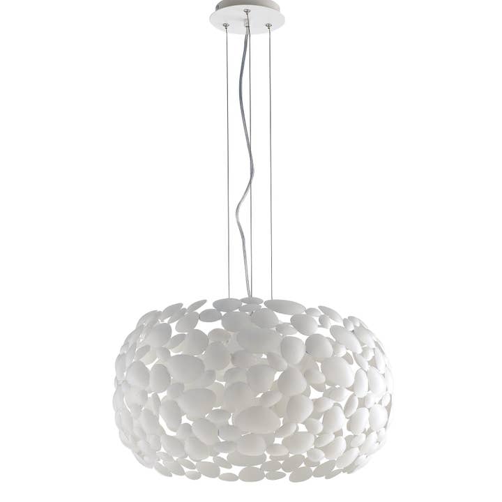Gruppo F.T - Wholesale Chandelier/Hanging Light - Dionysus suspension lamp in chromed or white metal, available in two sizes1