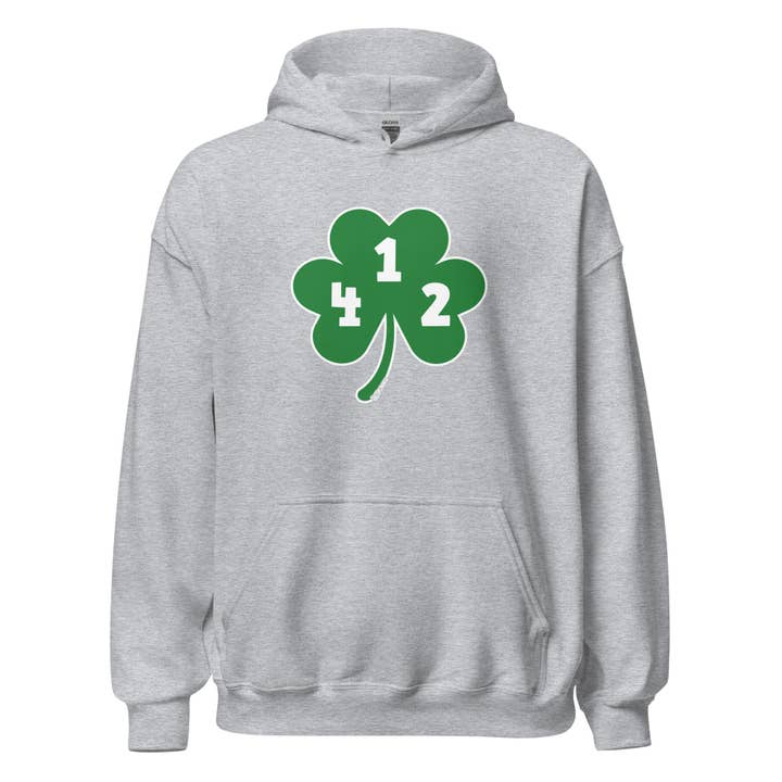412 Shamrock - Fleece Hoodie for wholesale by Yinzylvania
