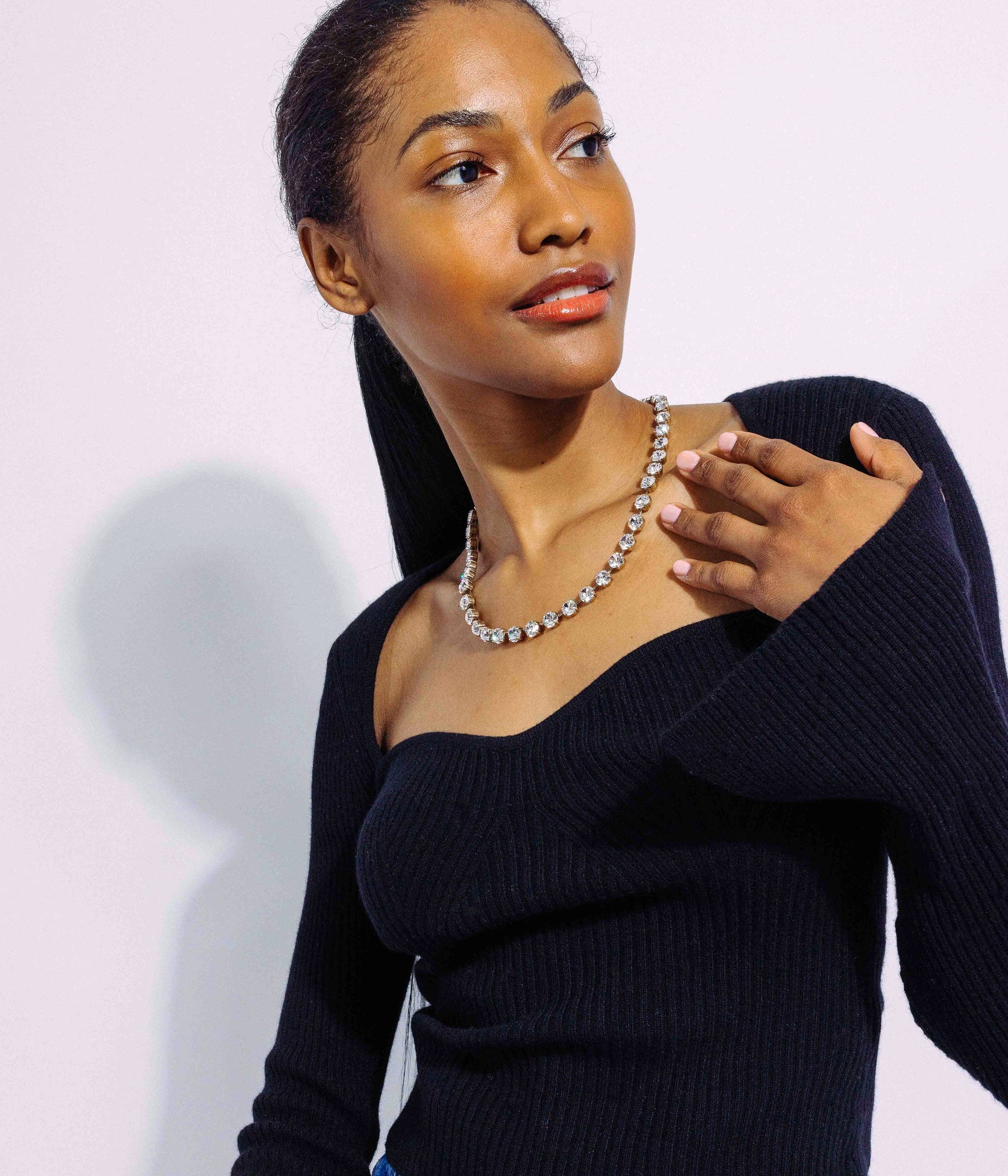 Crystal Arista Schiebekette in Kristall für den Großhandel auf Faire4