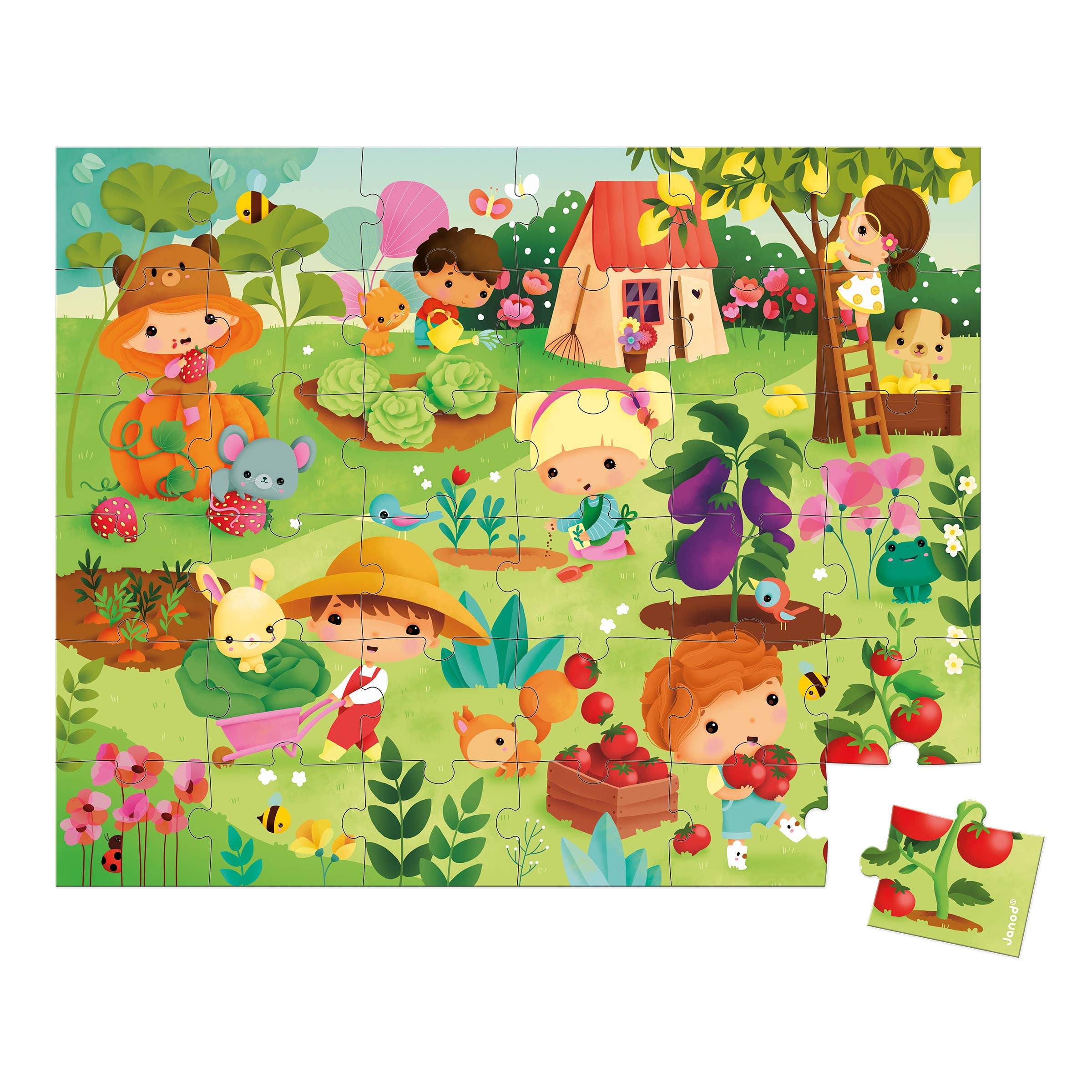 Janod - Wholesale Puzzle - Kids - Puzzle - Garden - 36 Pcs2