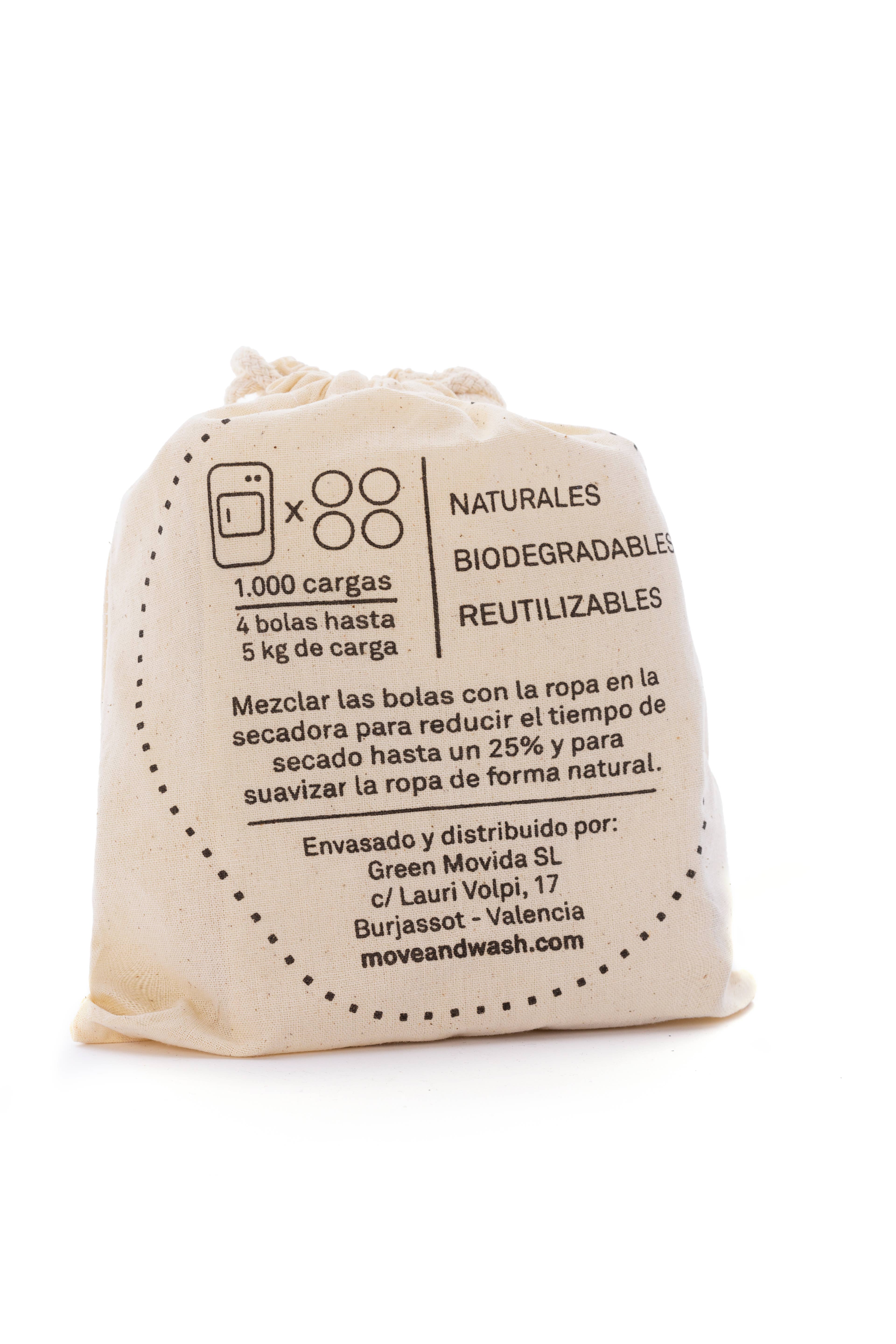 Green Movida S.L. - Move&Wash  Back to Natural - Wholesale Dryer Balls - Natural Drying Balls1