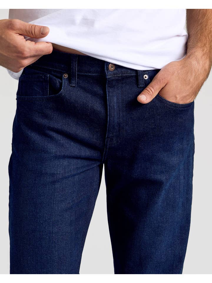 True Classic - Wholesale Jeans - Men's - Indigo Rinse Straight Authentic Denim Jeans4