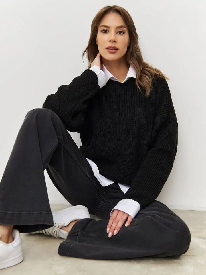 Marayn - Wholesale Pullover-trui - Dames - Chunky Gebreide Trui Chic Comfortabel en Globaal21